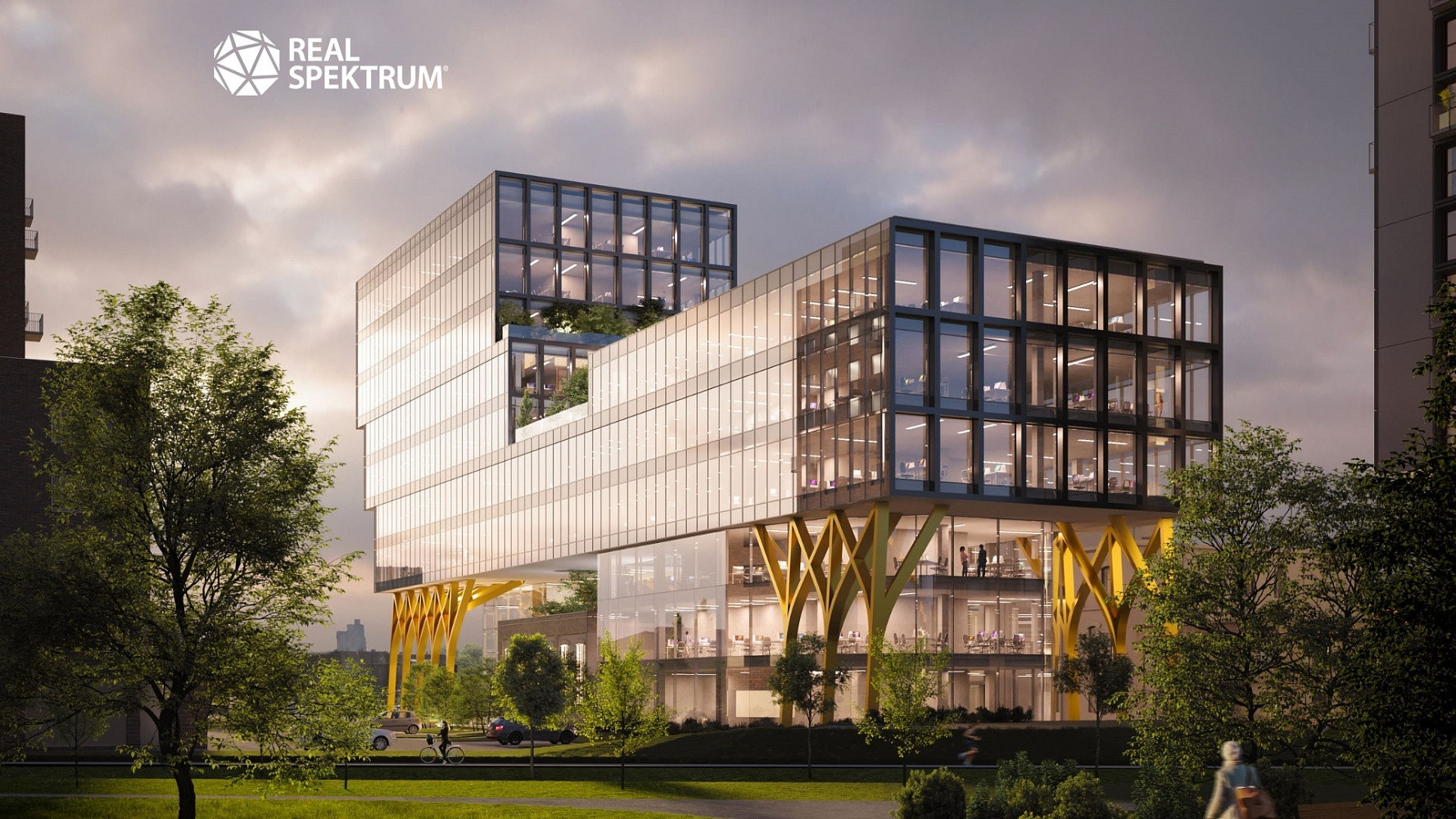 Pronájem kanceláří 893 m² - 4. NP, CT Park Ponávka, Brno - střed, ulice Masná, Škrobárenská – pohled 3