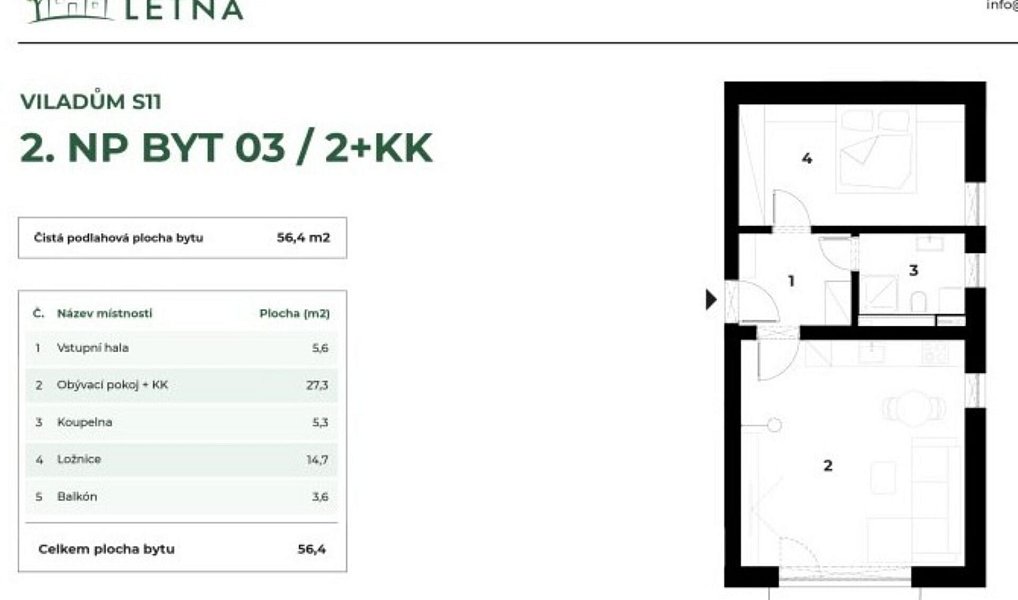 Prodej bytu 2+kk 57 m², Karlovy Vary – náhled fotky 4