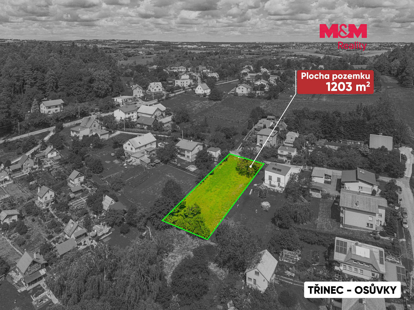 Prodej stavebního pozemku 1 203 m² – fotografie 2