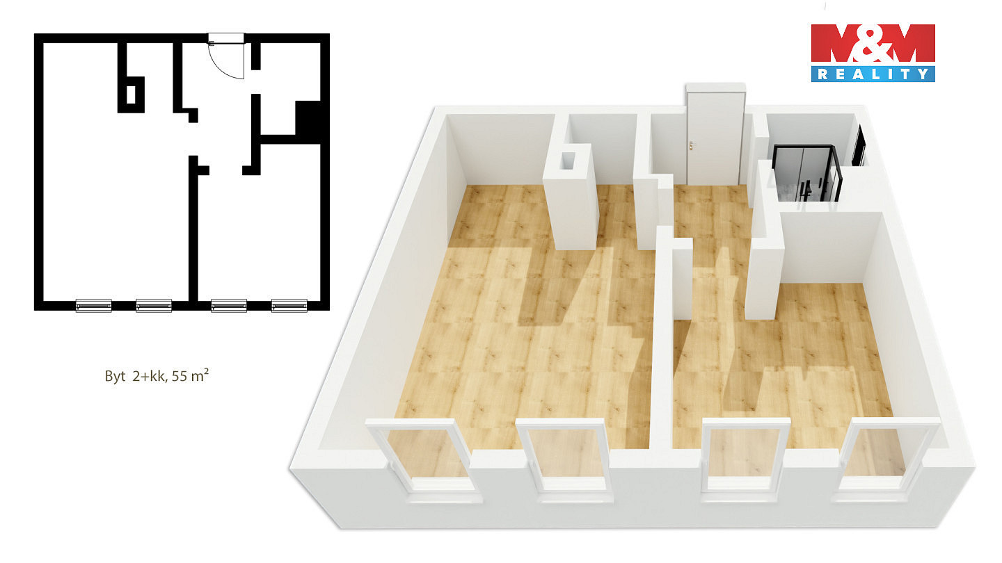Prodej bytu 2+kk 55 m² — photo 4