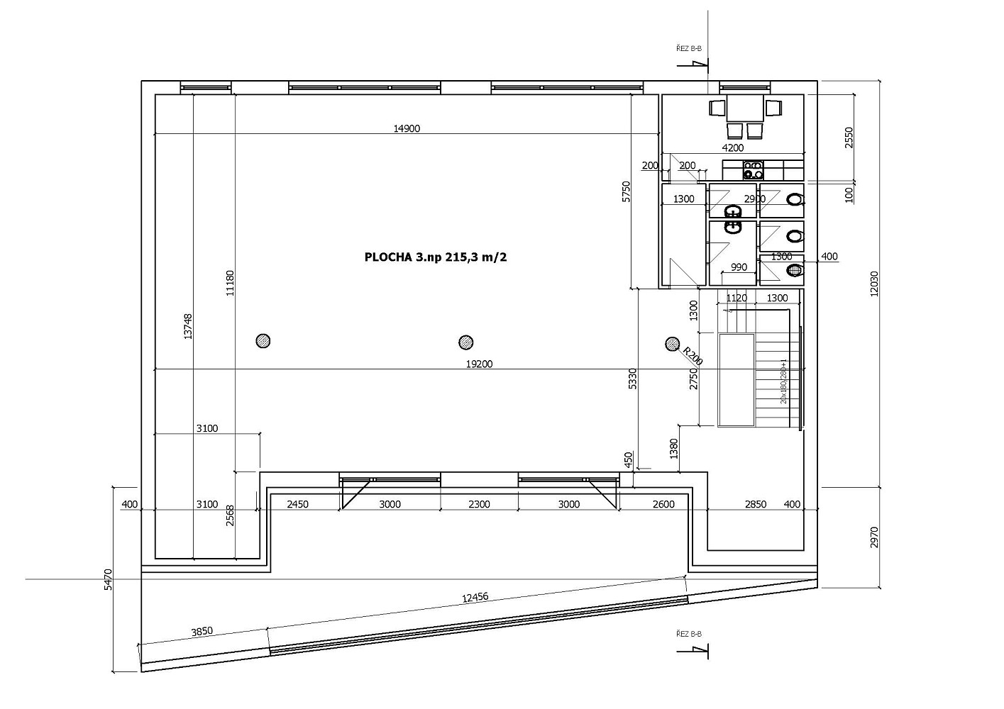 Pronájem obchodních prostor 215 m² – fotografie 3