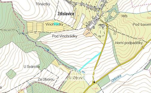 Prodej pole 6 724 m², Troubky-Zdislavice, okres Kroměříž
