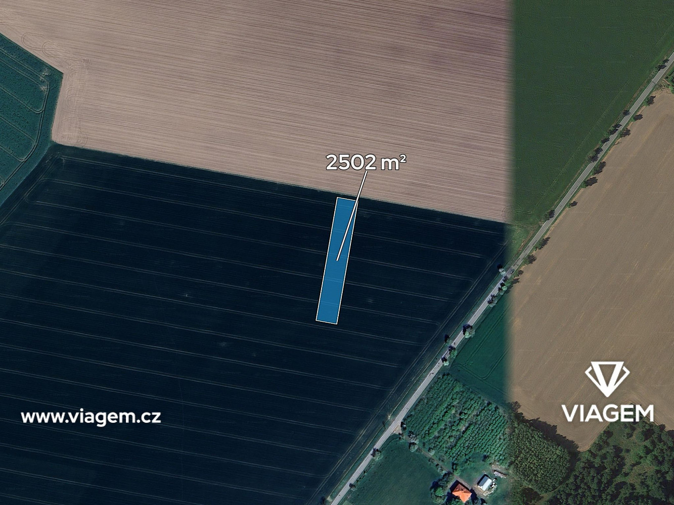 Prodej pole 417 m² - Widok 2