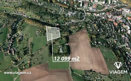 Prodej pole 2 419 m², Úpice, okres Trutnov