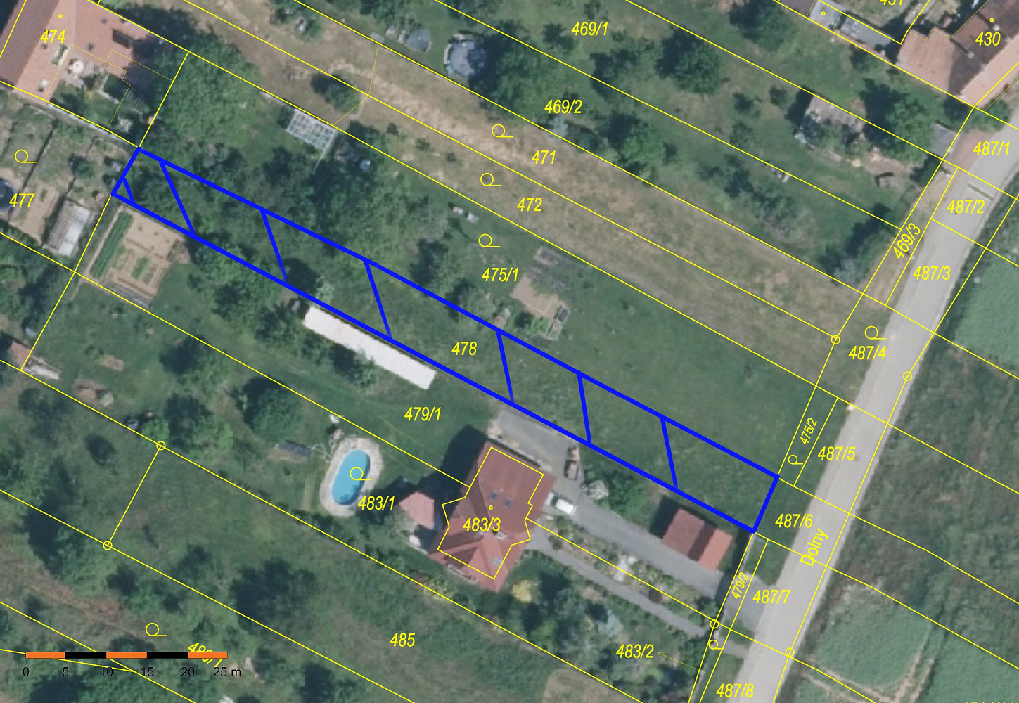 Prodej stavebního pozemku 639 m² – fotografie 5