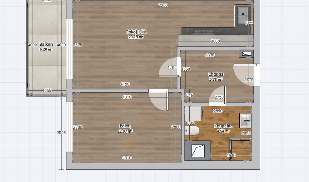 Prodej bytu 2+kk 46 m², Olomouc – náhled fotky 11