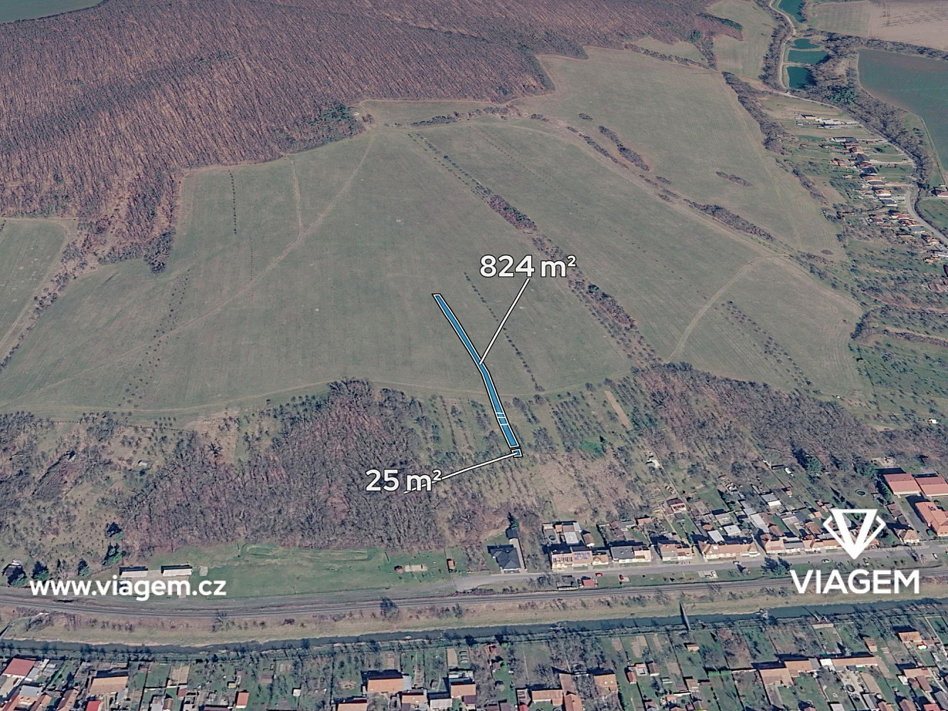 Prodej pole 849 m²