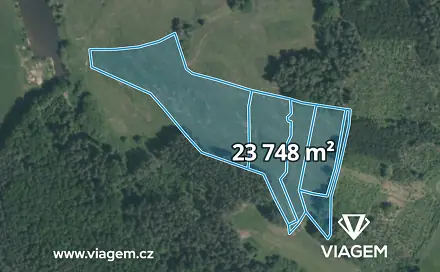 Prodej pole 8 410 m², Skopytce, okres Tábor