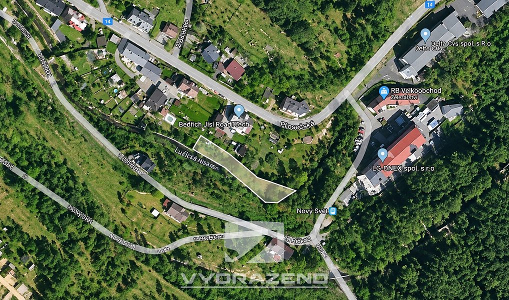 Prodej zahrady 912 m², Jablonec nad Nisou – náhled fotky 2