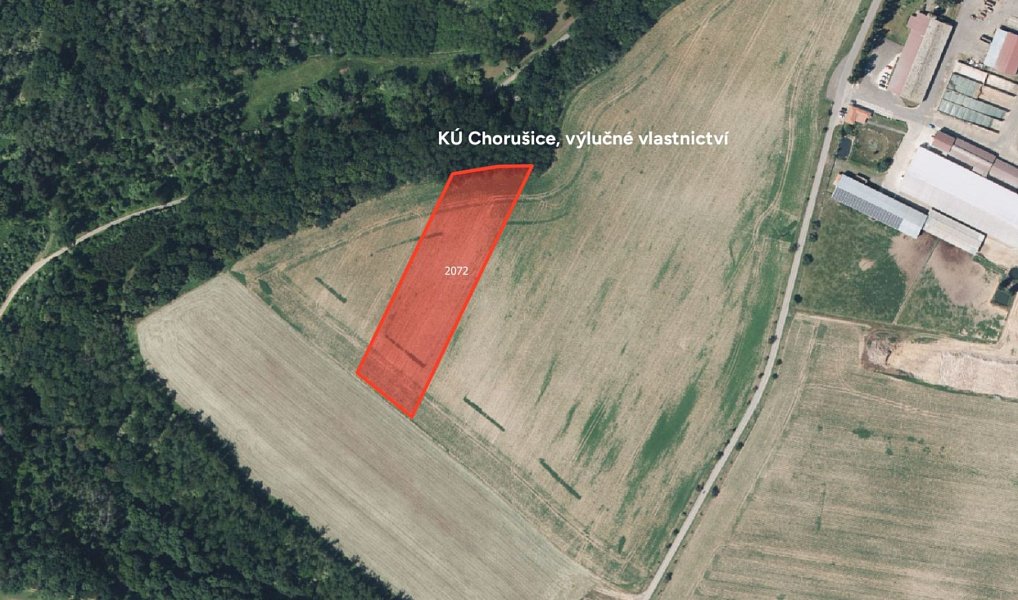 Prodej pole 17 218 m², Chorušice – náhled fotky 2