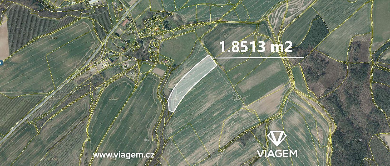 Prodej pole 6 960 m² – fotografie 3