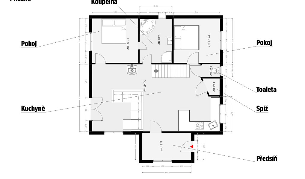 Prodej domu 252 m² s pozemkem 1 091 m², Nepřevázka – náhled fotky 35