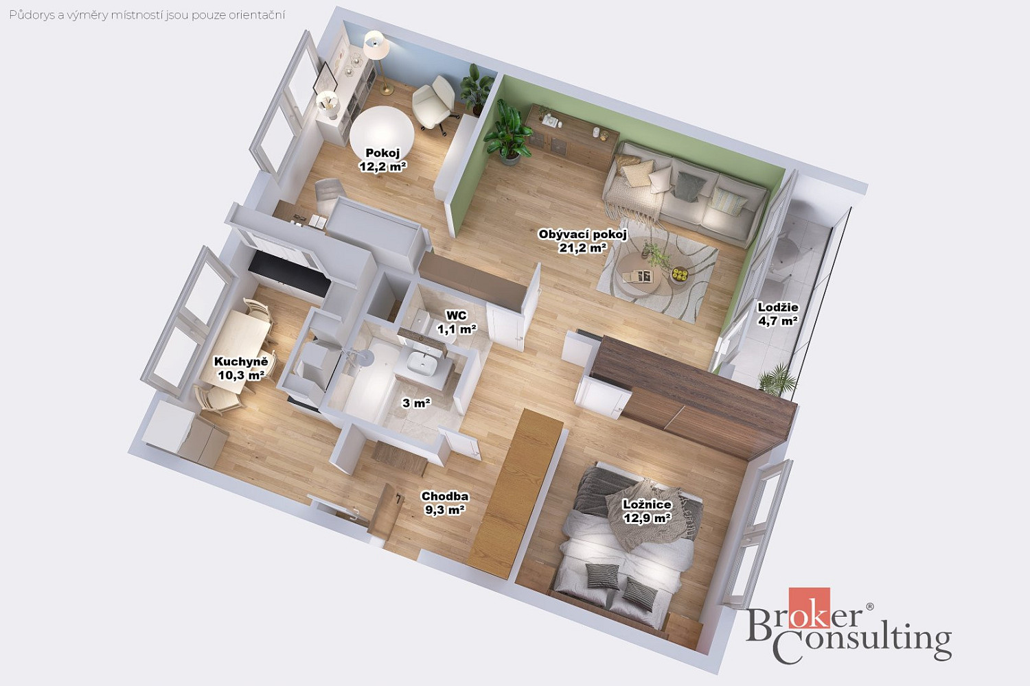 Prodej bytu 3+1 70 m² – fotografie 3