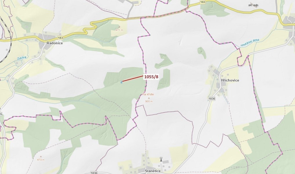 Dražba lesa, 546 m², Domažlice, Zahořany