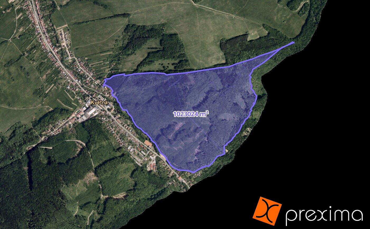 Prodej lesa 1 932 m²