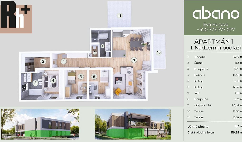 Prodej bytu 4+kk 153 m², Ostrava – náhled fotky 3