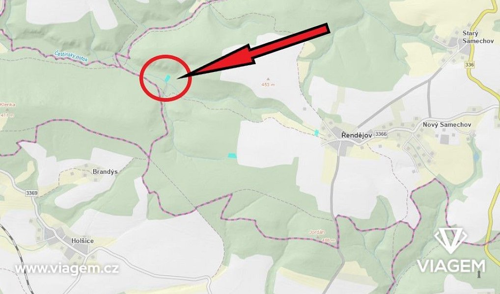 Prodej lesa 844 m², Řendějov – náhled fotky 4