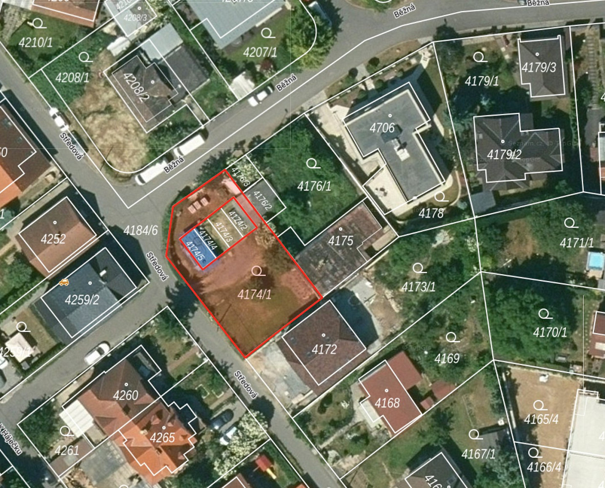 Prodej stavebního pozemku 433 m² – další