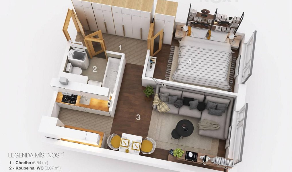 Prodej bytu 2+kk 39 m², Praha – náhled fotky 16