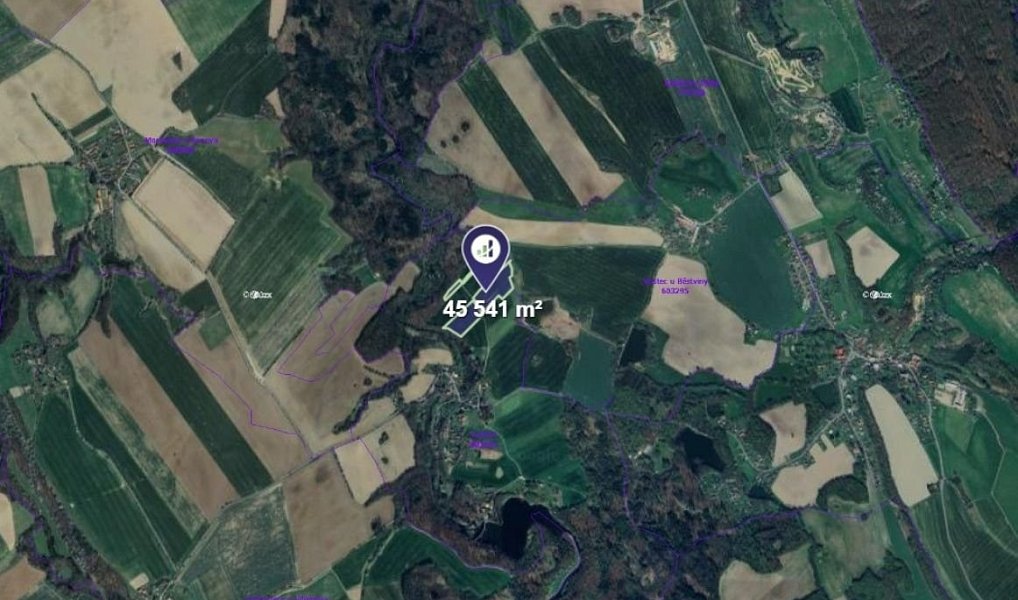 Prodej pole 45 541 m², Běstvina – náhled fotky 2