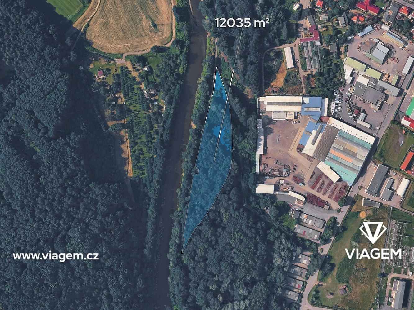 Prodej stavebního pozemku 7 450 m² – fotografie 2