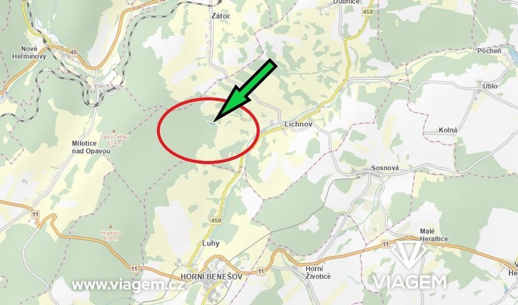 Prodej pole 682 m², Lichnov – náhled fotky 2