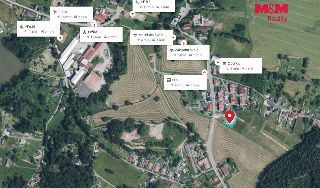 Prodej stavebního pozemku 1 101 m², Vítězná – náhled fotky 7