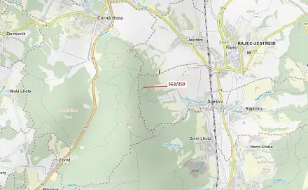 Dražba lesa 2 318 m², Spešov