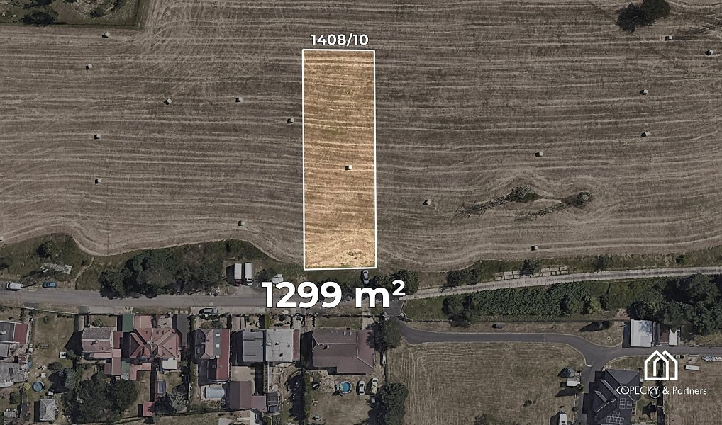 Prodej stavebního pozemku 1 299 m², Trmice – náhled fotky 3