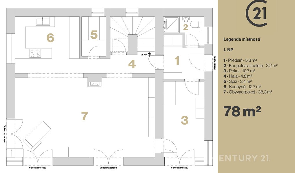 Pronájem domu 210 m² s pozemkem 1 586 m², Mukařov – náhled fotky 45