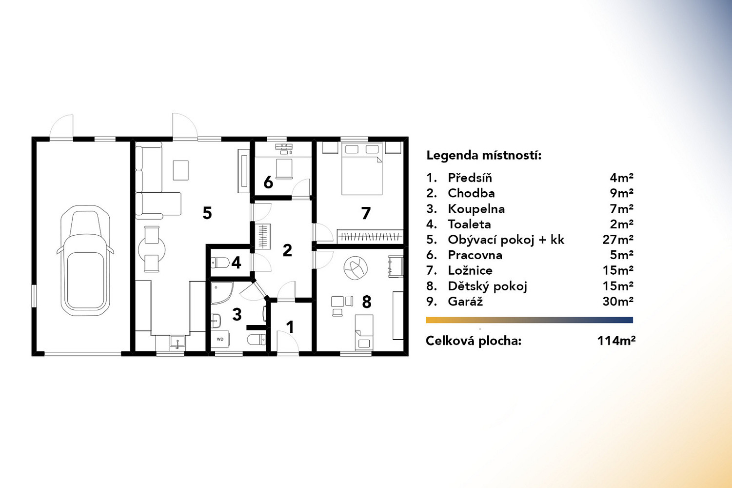 Prodej domu 114 m² s pozemkem 836 m² – pohled 5