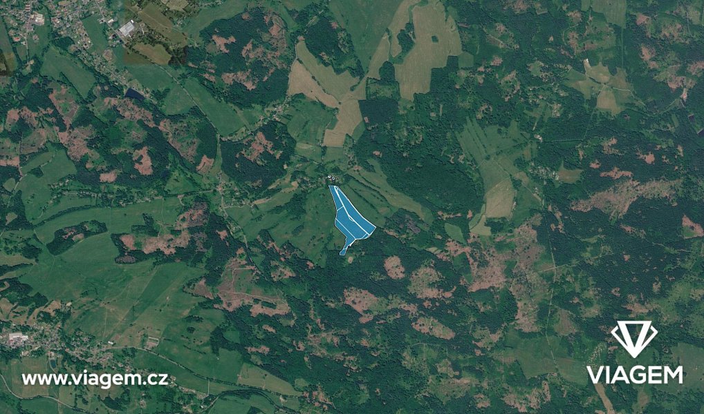Prodej pole 3 777 m², Velký Šenov – náhled fotky 3