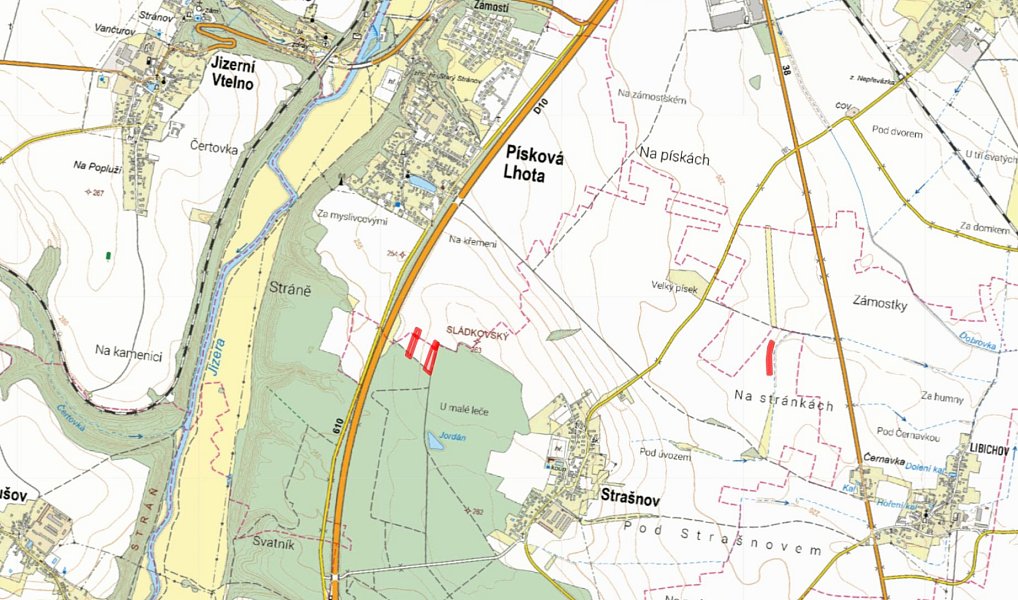 Prodej pole 12 333 m², Strašnov – náhled fotky 3