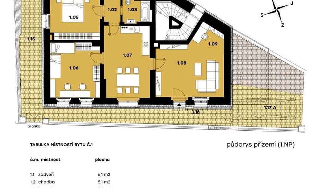 Prodej bytu 3+1 110 m², Všenory – náhled fotky 16