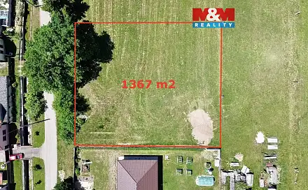 Prodej stavebního pozemku 1 367 m², Sviny, okres Tábor