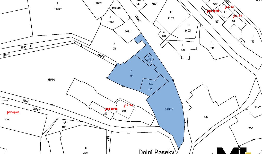 Prodej stavebního pozemku 2 081 m², Aš – náhled fotky 2