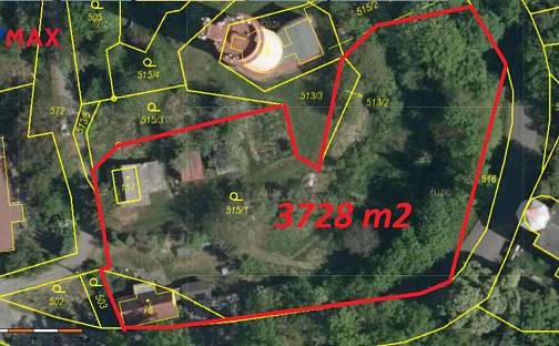 Prodej stavebního pozemku 3 728 m², Svídnice, okres Chrudim