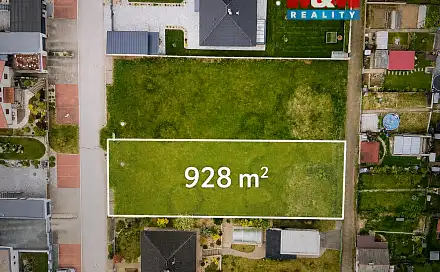 Prodej stavebního pozemku 928 m², Západní, Chvaletice, okres Pardubice