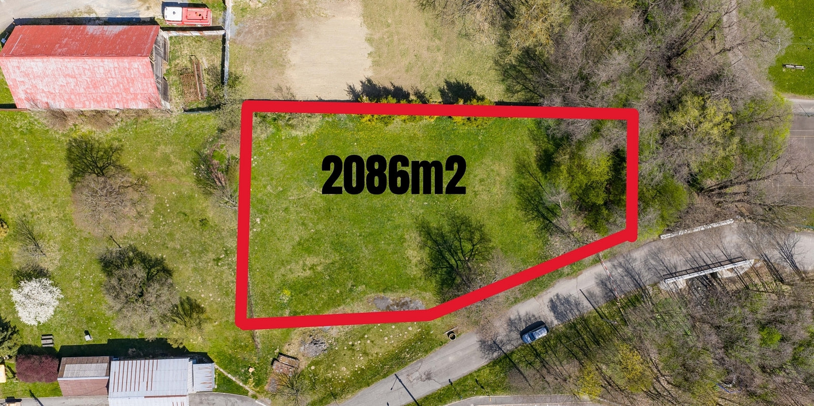 Prodej stavebního pozemku 2 086 m²
