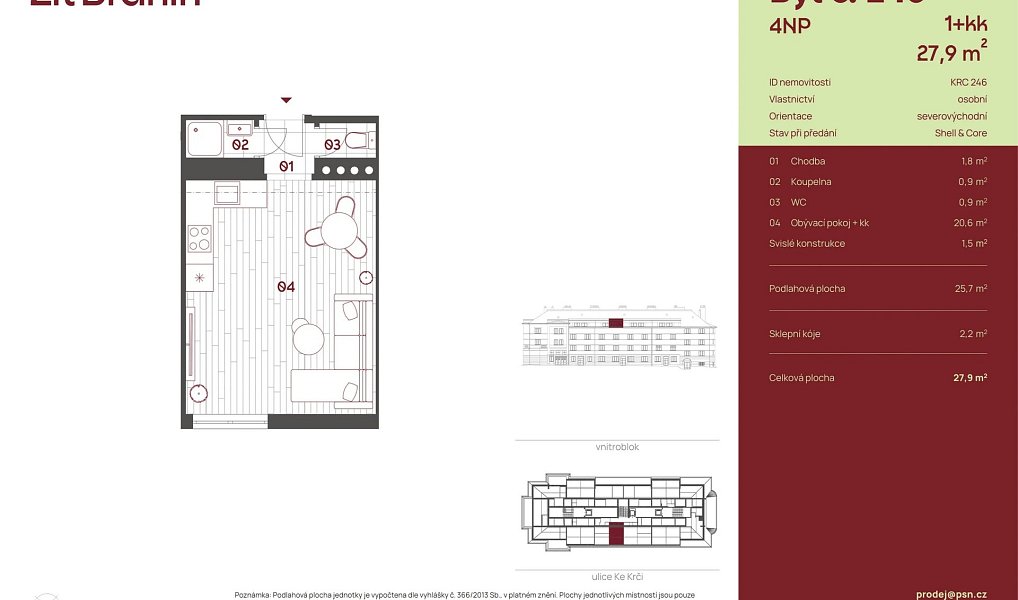 Prodej bytu 1+kk 24 m², Praha – náhled fotky 2