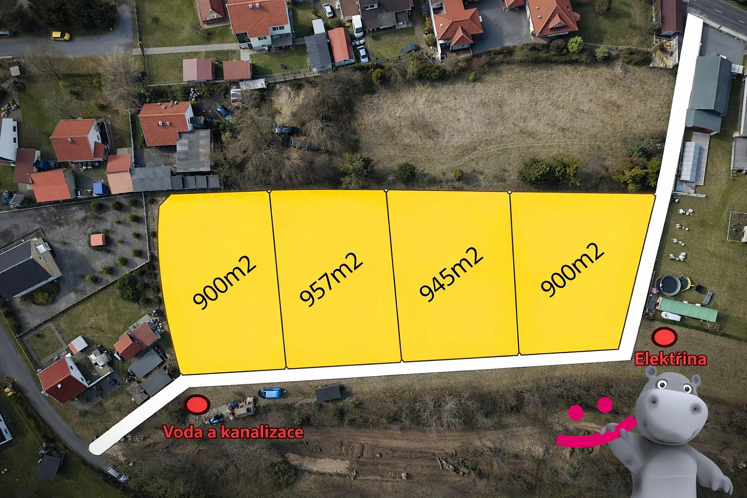 Prodej stavebního pozemku 3 600 m²