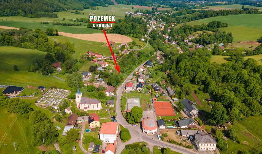 Prodej stavebního pozemku 601 m², Hnátnice – náhled fotky 3