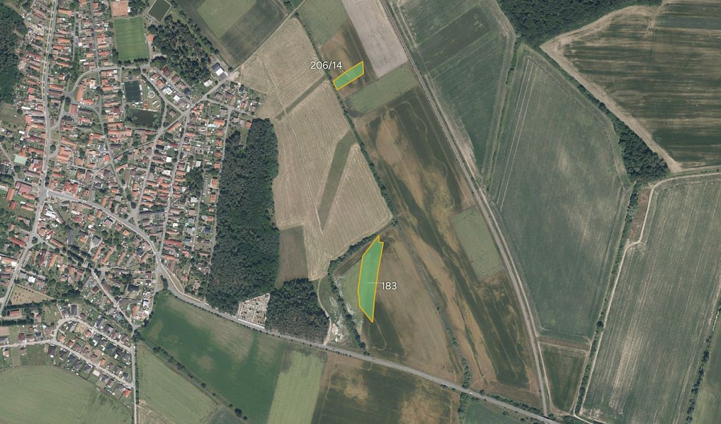 Prodej pozemku, 7487 m², Kolín, Cerhenice