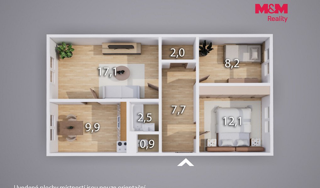 Prodej bytu 3+1 57 m², Teplice – náhled fotky 12