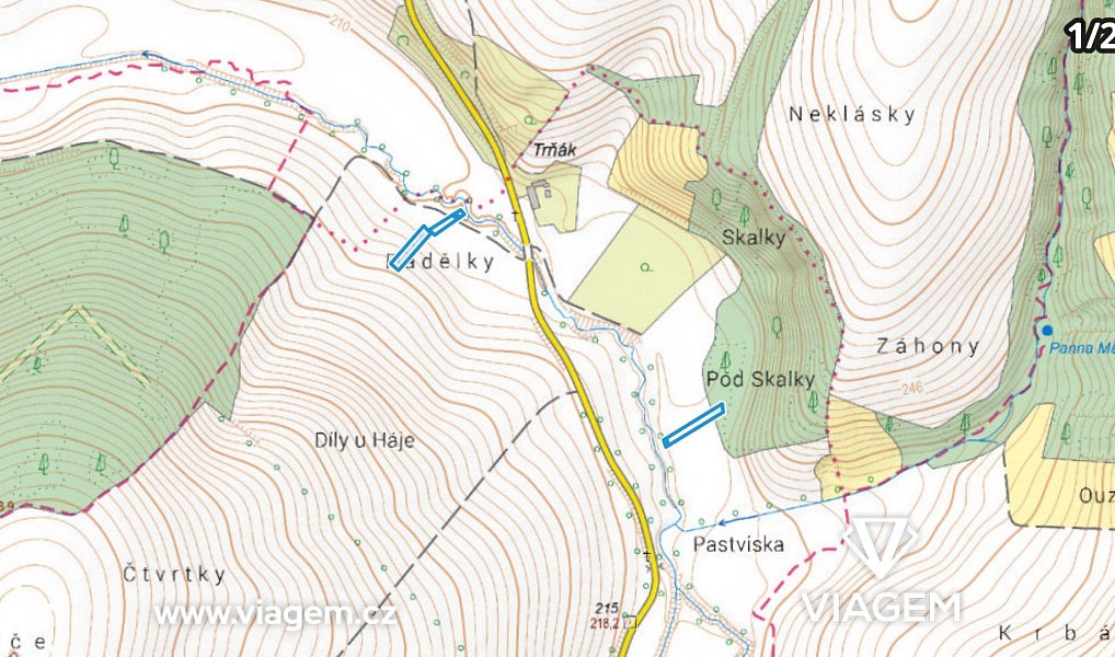 Prodej pole 613 m², Kroměříž – náhled fotky 3