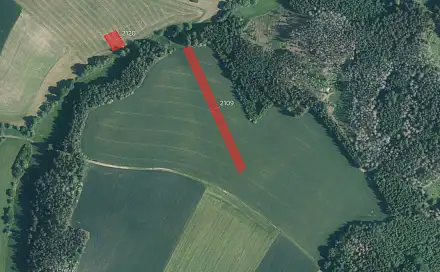 Prodej pole 3 042 m², Katov, okres Brno-venkov