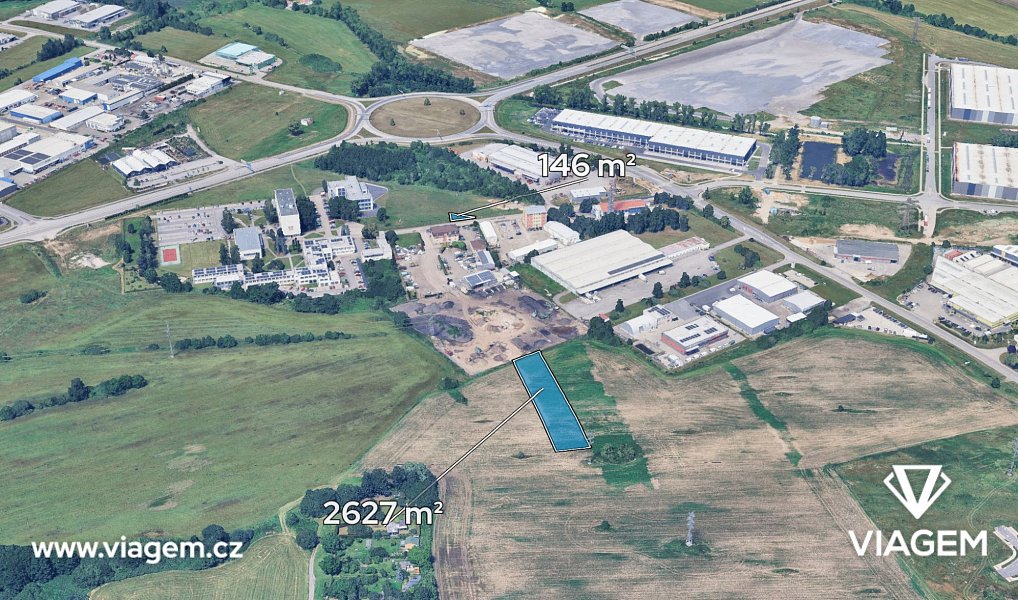 Prodej pole 616 m², České Budějovice – fotka 1 z 5
