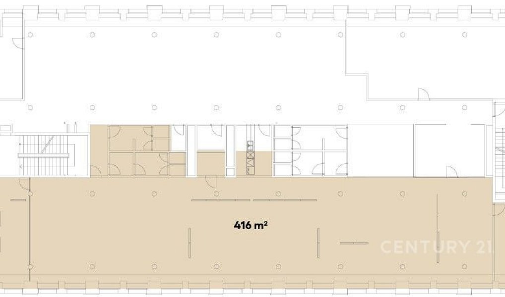 Pronájem kanceláře 416 m², Praha – náhled fotky 2
