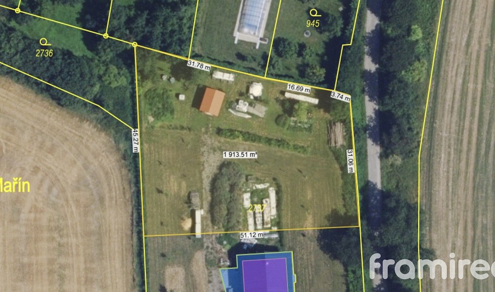 Prodej stavebního pozemku 1 950 m², Jevíčko – náhled fotky 4