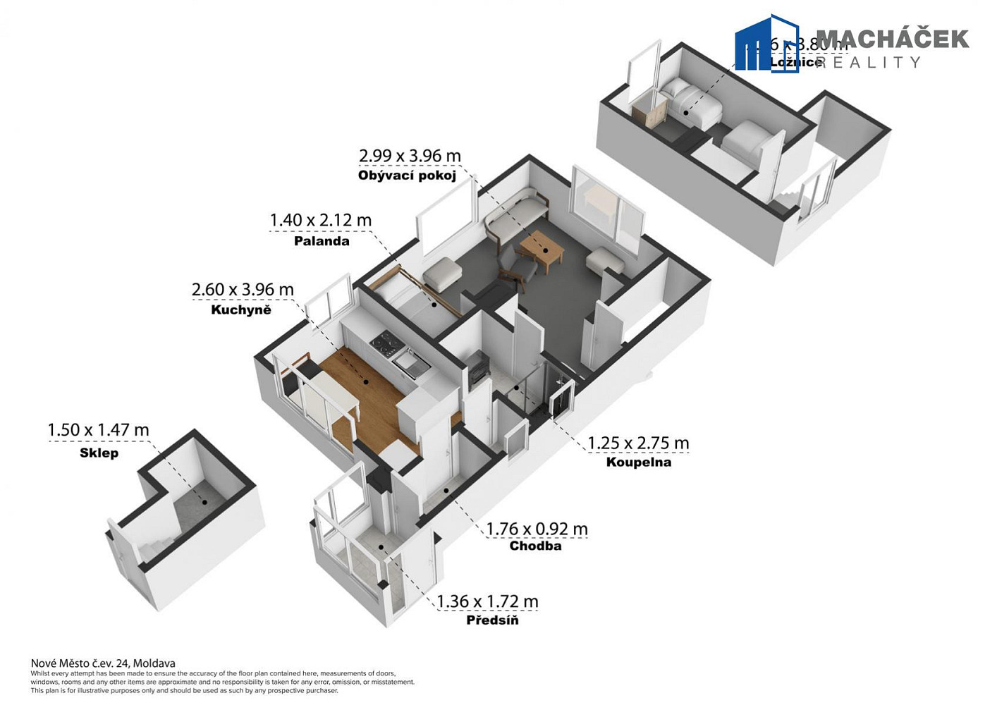 Prodej chaty/chalupy 44 m² s pozemkem 443 m² – fotografie 4